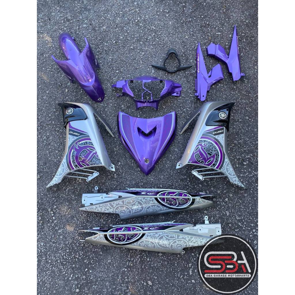 COVERSET ORIGINAL HONG LEONG YAMAHA HLY VELOZI M SEKI LC LC135 V2 V3 V4 V5 V6 PURPLE SILVER BATIK BPM1 S3