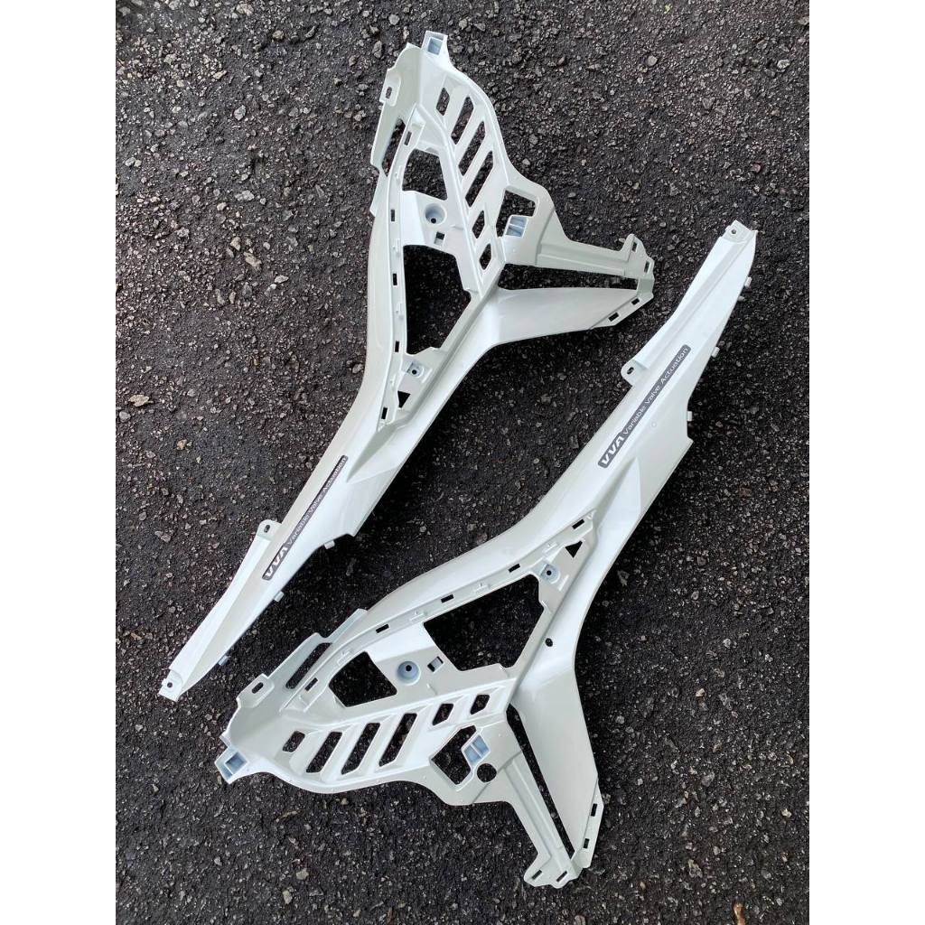 Y16 V1 V2 COVERSET Y16ZR SILKY CRYSTAL WHITE GREY MATT STANDARD DESIGN ORIGINAL VELOZI YAMAHA SIAP TAMPAL READY STOK