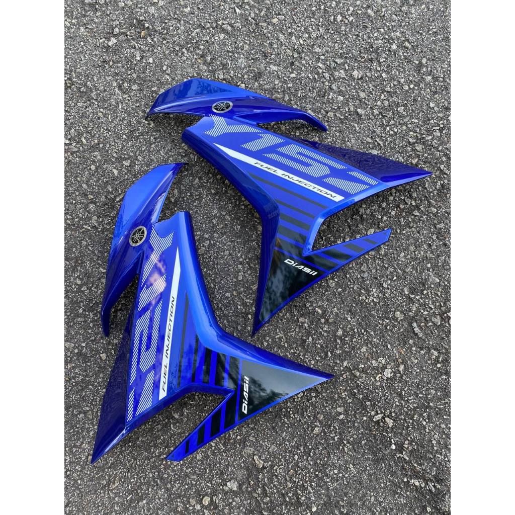 COVERSET BODYSET Y15ZR V1 V2 BIRU BLUE DPBMC 2015 DESIGN BATMAN SIAP TANAM PREMIUM EDITION Y15 ORIGINAL VELOZI ST15
