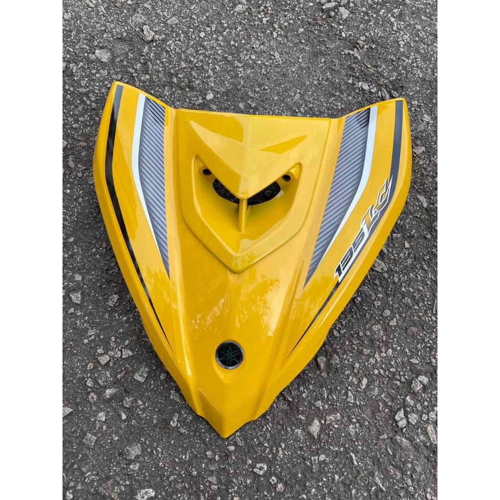COVERSET BODYSET YAMAHA LC LC135 V6 V7 YELLOW BLACK KUNING HITAM STRIPE TANAM CODE 004 DOCTOR EDITION OEM