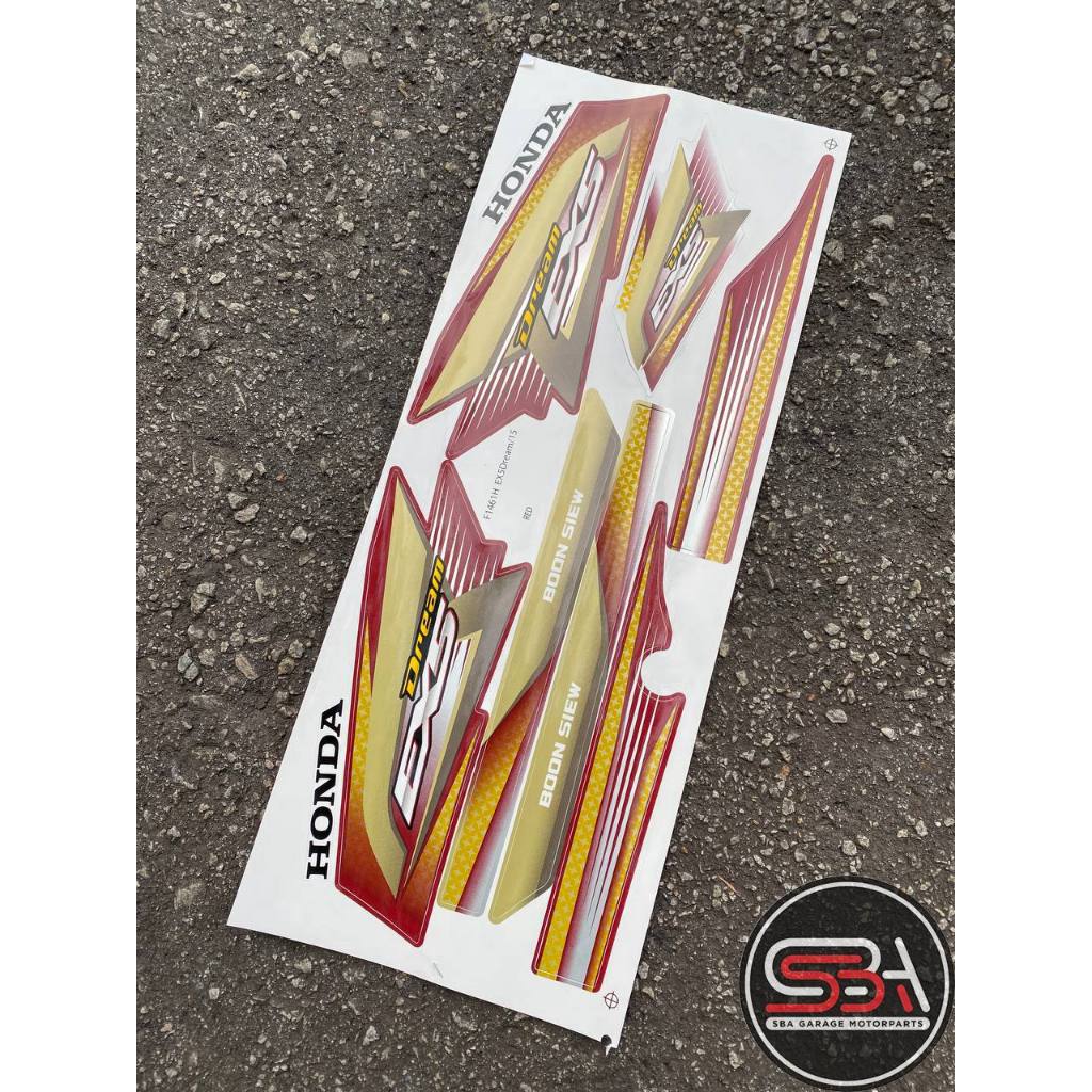 STICKER COVERSET EX5 DREAM BSH MORITAKA HONDA STANDARD COLOUR