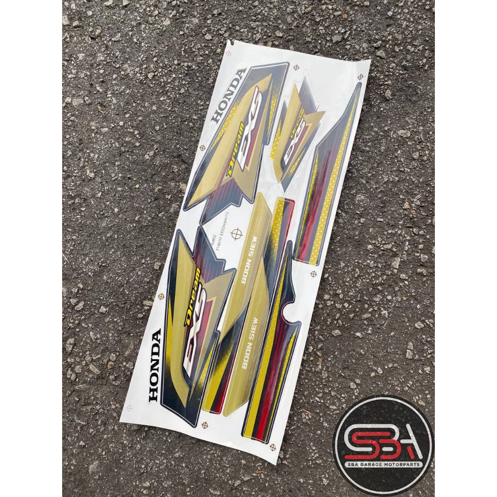 STICKER COVERSET EX5 DREAM BSH MORITAKA HONDA STANDARD COLOUR