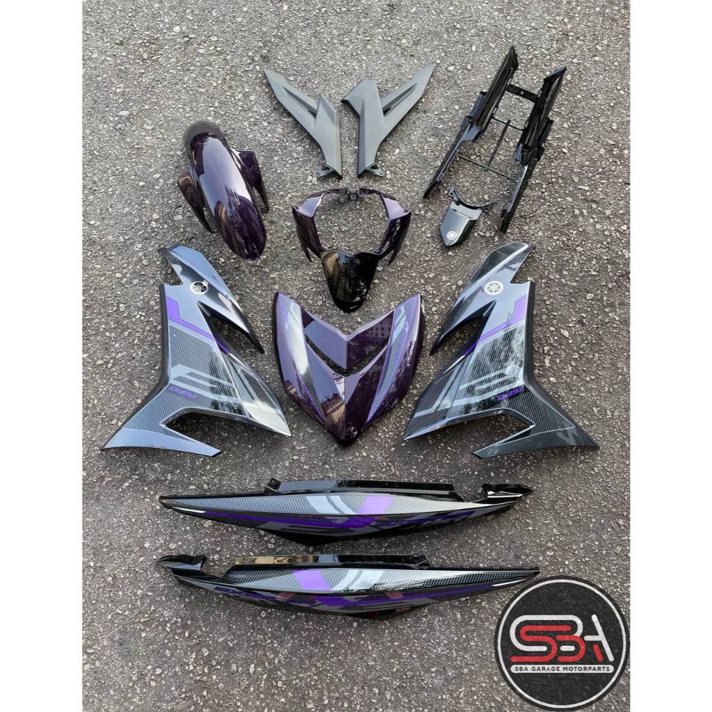 COVERSET BODYSET Y15ZR V1 V2 EXCITER RC PURPLE BLACK RC-10 SIAP TANAM PREMIUM EDITION Y15 ORIGINAL VELOZI