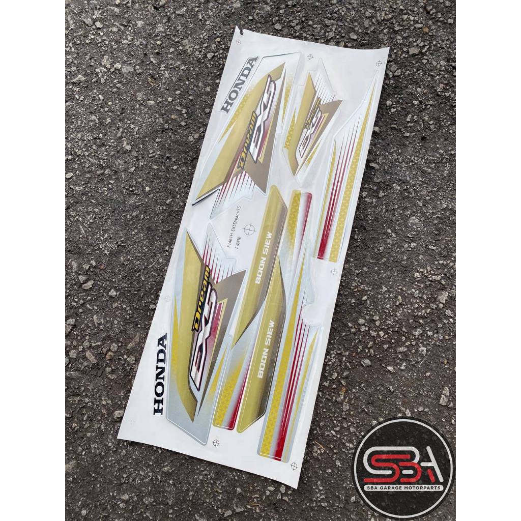 STICKER COVERSET EX5 DREAM BSH MORITAKA HONDA STANDARD COLOUR