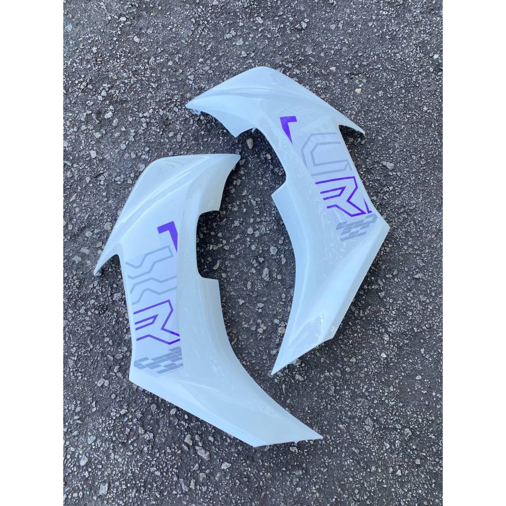 COVERSET BODYSET NVX 155 NVX155 V2 YAMAHA BPM1 WHITE PURPLE AEROX EDITION VELOZI SIAP TANAM NVX-V2-ARX-7