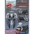 COVERSET YAMAHA LC LC135 V2 V6 V7 JUPITER AURORA BLACK CRYSTAL WHITE SIAP TANAM ORIGINAL VELOZI + COVER METER