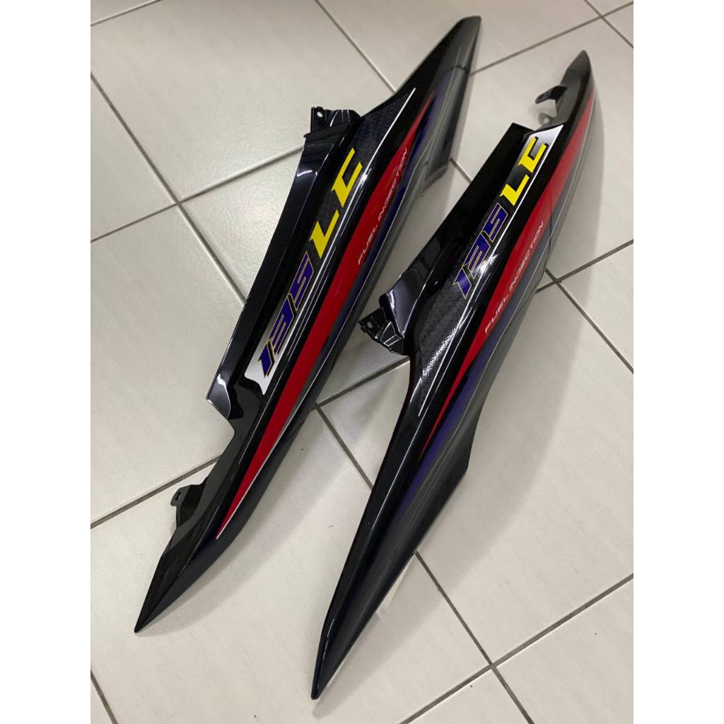 COVERSET BODYSET LC135 LC V8 5 MILLIONTH ROLL OUT 5MRO HITAM BLACK FUEL INJECTION FI YAMAHA SIAP TANAM VELOZI L8-5MRO-2