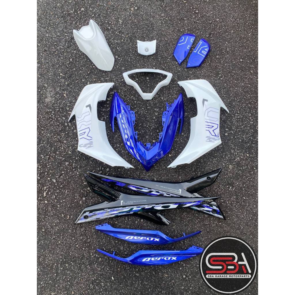 COVERSET BODYSET NVX 155 NVX155 V2 YAMAHA WHITE DPBMC BIRU PUTIH AEROX EDITION VELOZI SIAP TANAM NVX-V2-ARX-6