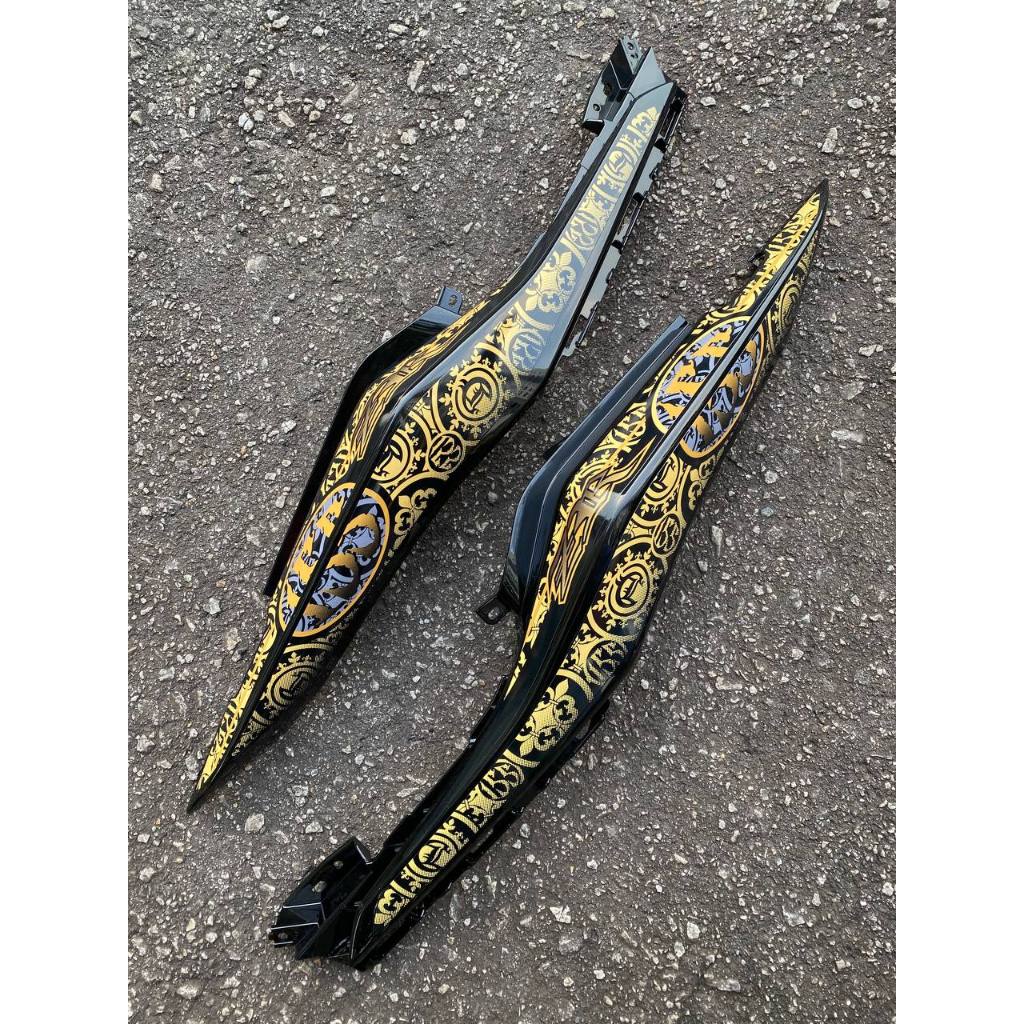 Y16 V1 V2 COVERSET Y16ZR HITAM GOLD BLACK FULL BATIK SMX Y16-B-1 ORIGINAL VELOZI YAMAHA SIAP TANAM READY STOK