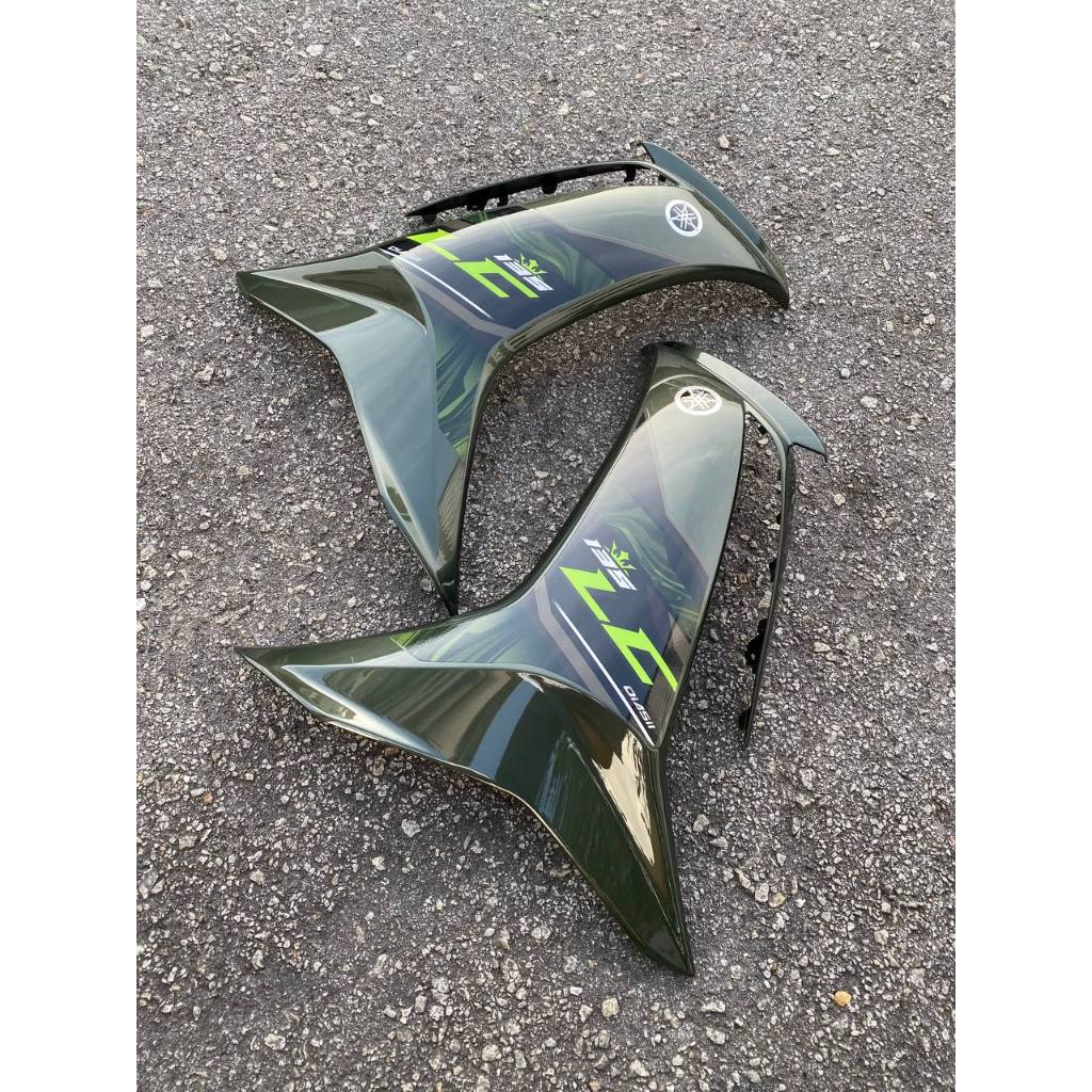 COVERSET BODYSET LC135 LC V8 DNLGM1 ARMY GREEN FUEL INJECTION FI YAMAHA SIAP TANAM DOCTOR 025 VELOZI