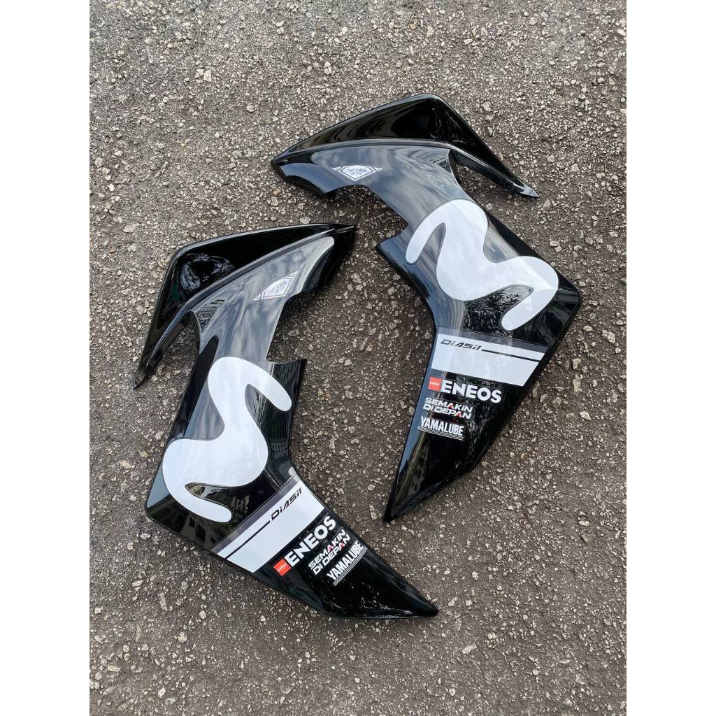 Y16 COVERSET Y16ZR MOVISTAR HITAM BLACK M PUTIH 46 VELOZI SIAP TANAM BODYSET Y16-M3