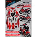 Y15ZR V1 V2  MX KING RM7 BLACK RED MXK18 SIAP TANAM COVERSET PREMIUM EDITION BODYSET Y15ZR YSUKU ORIGINAL VELOZI