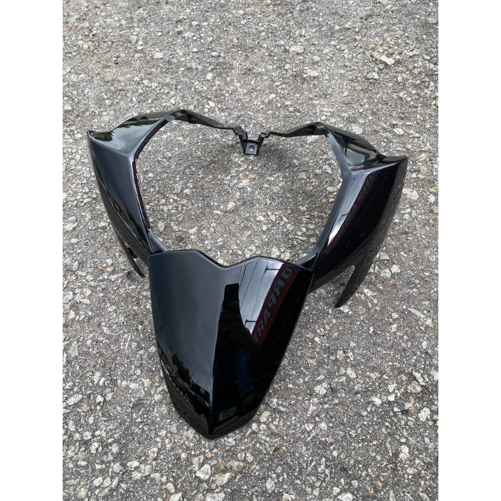 COVERSET Y15ZR V1 V2 METALIC BLACK HITAM SD16 PATTERN LINE PREMIUM COVERSET BODYSET Y15ZR Y15 YSUKU VELOZI TANAM SD16-6