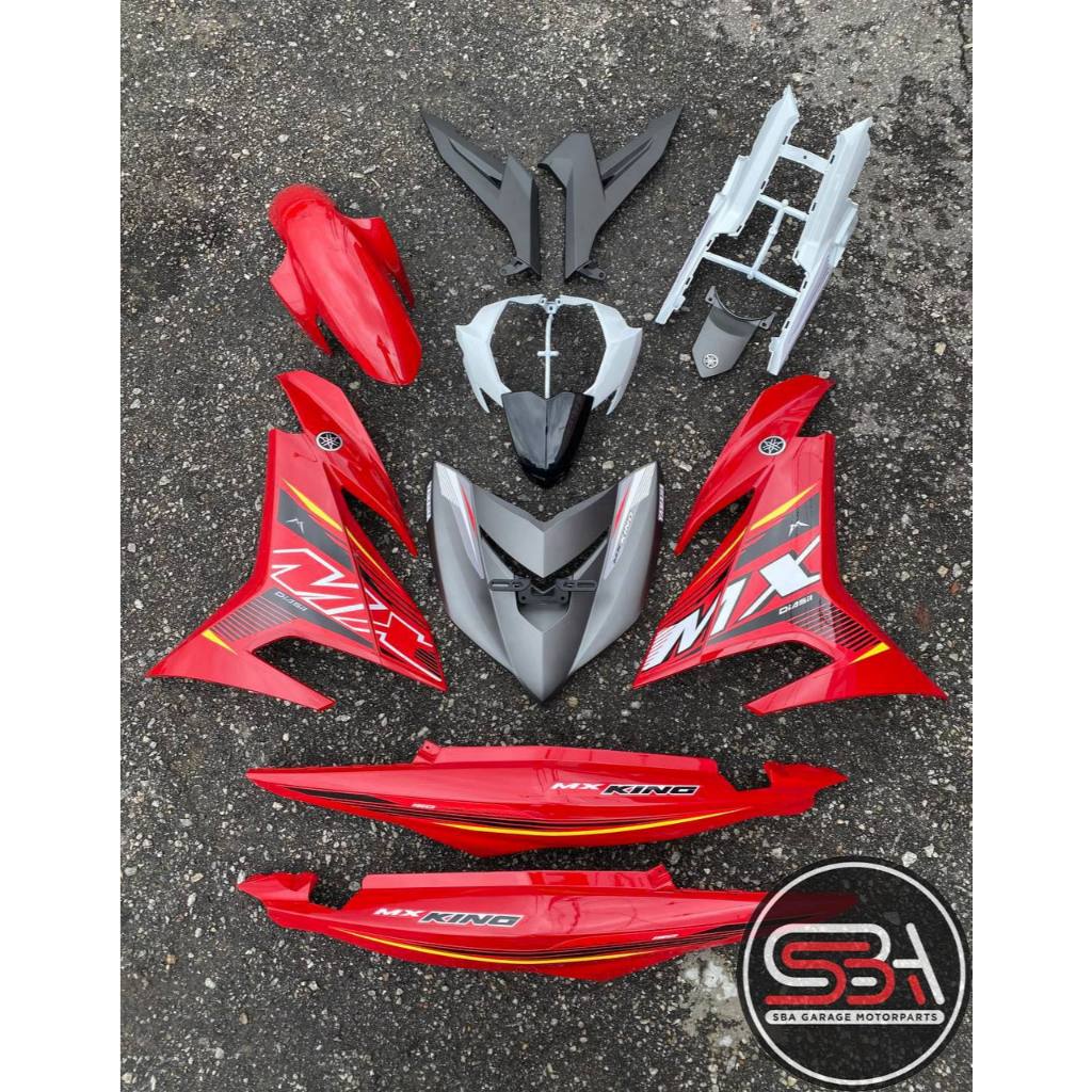 COVERSET Y15ZR Y15 V1 V2 MX KING MXK RED SUN WHITE / GREY MX12 TANAM ORIGINAL VELOZI VDOCTOR PREMIUM BODYSET MXK10