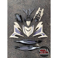 COVERSET BODYSET YAMAHA Y15 Y15ZR V1 V2 CREAMY WHITE - PURPLE EX EXCITER EDITION DOCTOR 028 SIAP TANAM