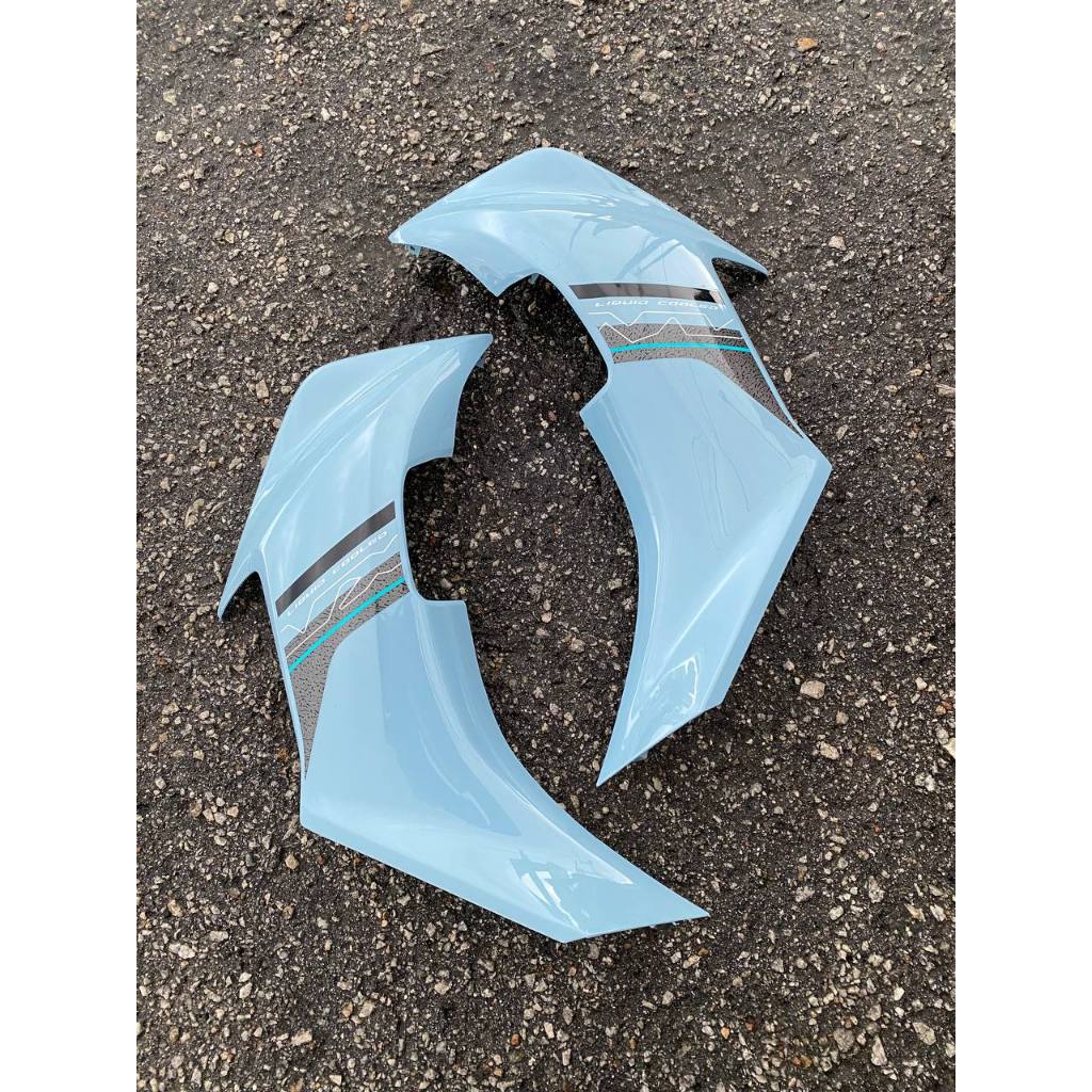 COVERSET BODYSET NVX 155 NVX155 V2 YAMAHA DBSB BABY BLUE BLACK STANDARD DESIGN VELOZI SIAP TANAM NVX-V2-ST-1