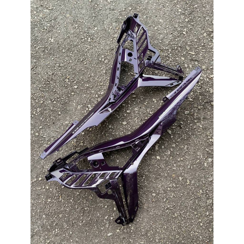 Y16 V2 COVERSET Y16ZR ABS ORIGINAL VELOZI PURPLE GREY 2015 BATMAN Y16-V2-ST-3 METALIC PURPLE STANDARD SIAP TANAM