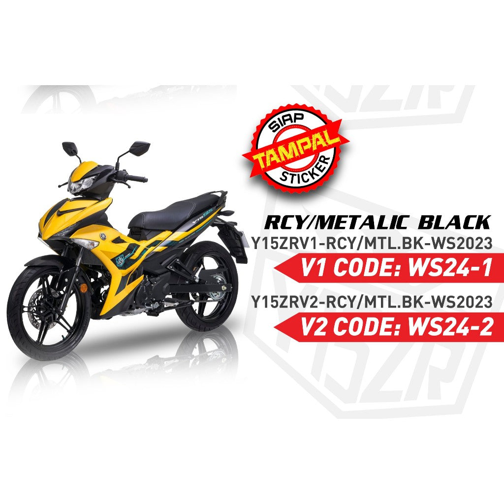 COVERSET BODYSET ORIGINAL DOCTOR TANAM VELOZI TAMPAL Y15 Y15ZR YSUKU V1 V2 YELLOW KUNING 2023 DESIGN STANDARD