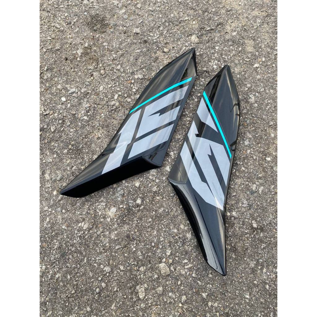 Y16 COVERSET Y16ZR EXCITER RC MATELIC BLACK HITAM Y16-ECT-RC-4 ORIGINAL VELOZI YAMAHA SIAP TANAM READY STOK