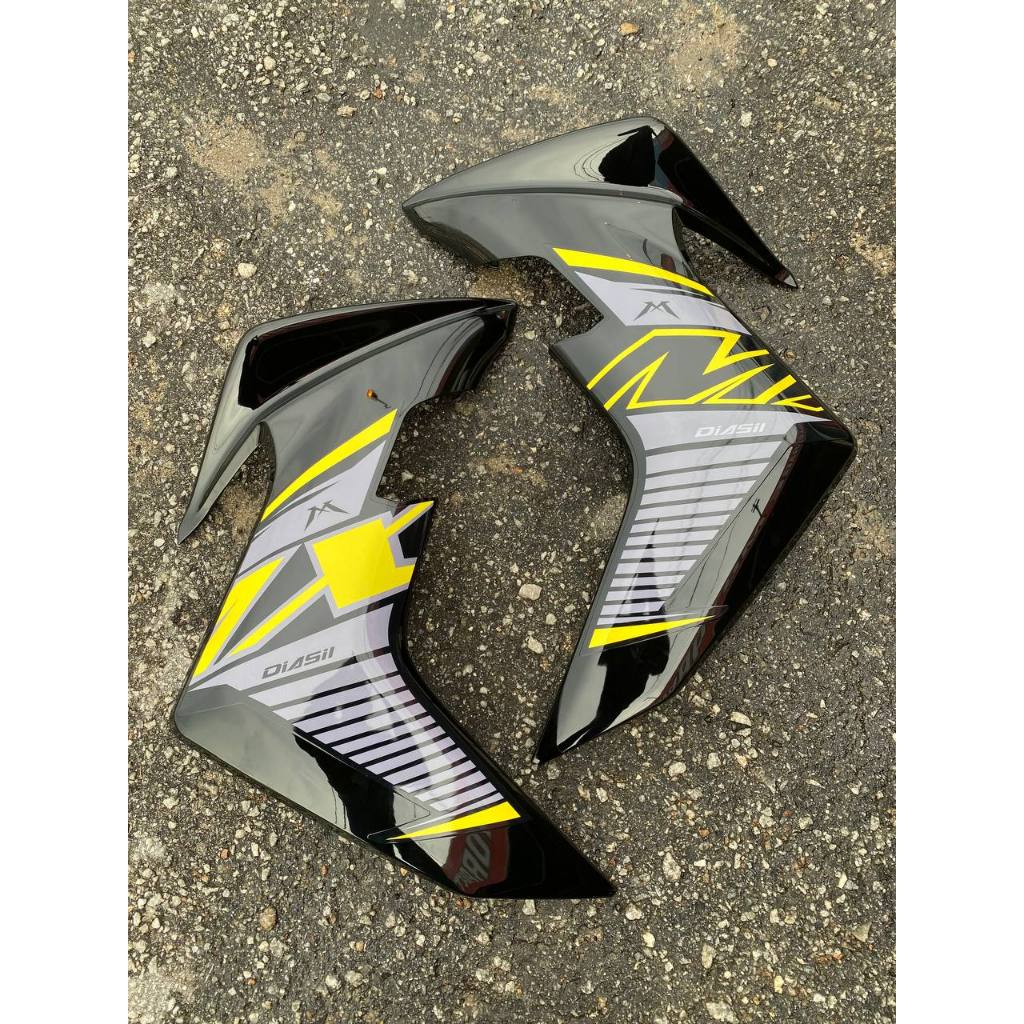 Y16 COVERSET Y16ZR V1 V2 ABS MX KING YELLOW BLACK Y16-MXK-4 / Y16-V2-MXK-2 ORIGINAL VELOZI YAMAHA SIAP TANAM