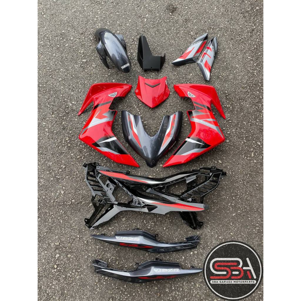 Y16 V1 V2 ABS COVERSET Y16ZR VRC GREY RED 2025 STANDARD DESIGN ORIGINAL VELOZI YAMAHA SIAP TAMPAL READY STOK