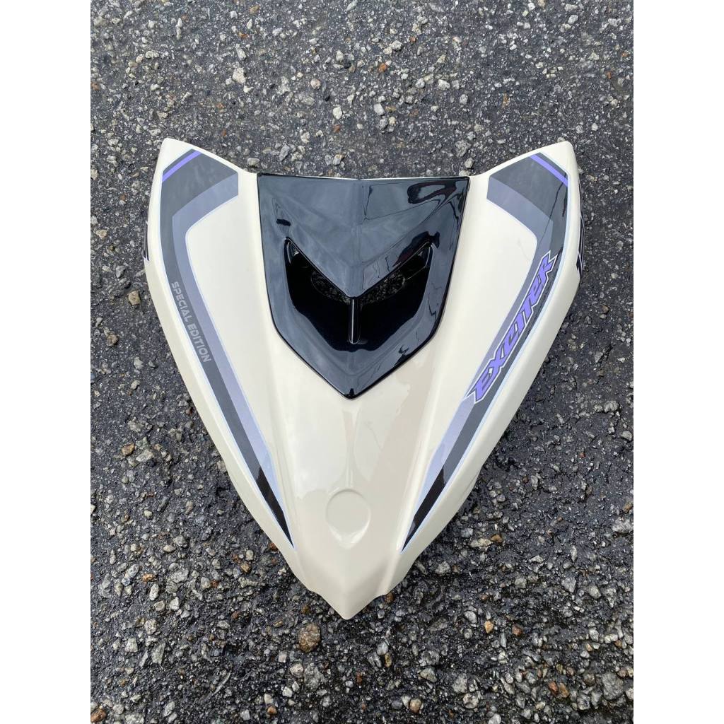 COVERSET BODYSET YAMAHA LC LC135 V6 V7 DR EXCITER CREAMY WHITE STRIPE TANAM CODE 021 DOCTOR EDITION OEM