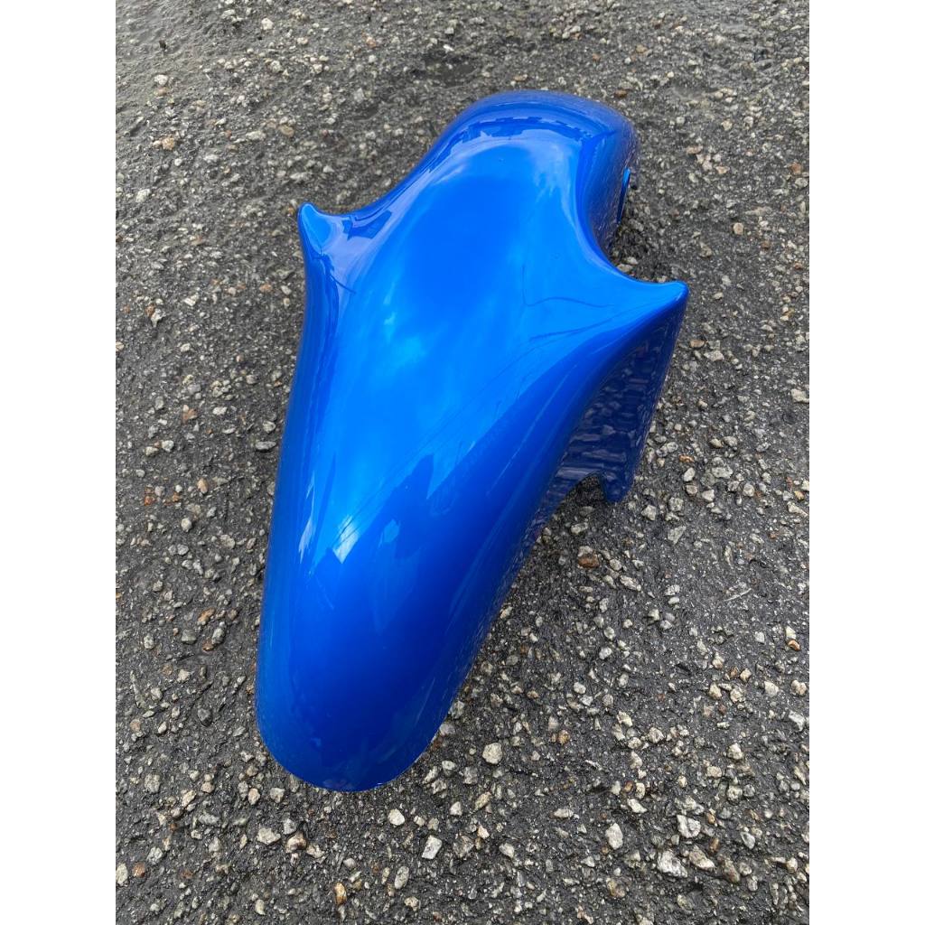 KAWASAKI NINJA DOUBLE R KR 150 RR BODY COVERSET STICKER TANAM 2 TONE BLUE BIRU SEKALI TANK ( 2 KOTAK BESAR ) OEM SET