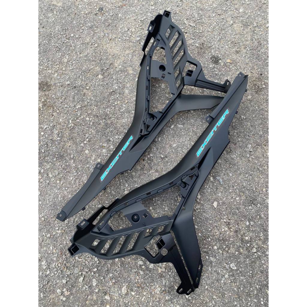 Y16 COVERSET Y16ZR EXCITER RC MATELIC BLACK HITAM Y16-ECT-RC-4 ORIGINAL VELOZI YAMAHA SIAP TANAM READY STOK