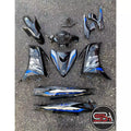 COVERSET LC 135 V2 V3 V4 HITAM SMX ORIGINAL HONG LEONG YAMAHA HLY STRIPE BIRU SILVER V7 SIAP TAMPAL