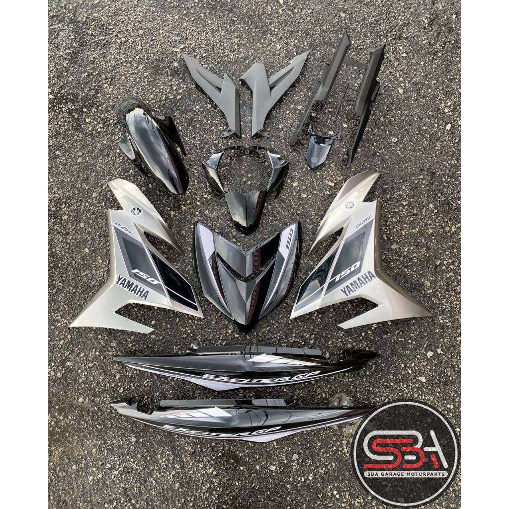 Y15ZR V1 V2 BLACK S3 HITAM SILVER EXCITER GP TANAM 2015 COVERSET PREMIUM EDITION BODYSET Y15ZR YSUKU ORIGINAL VELOZI