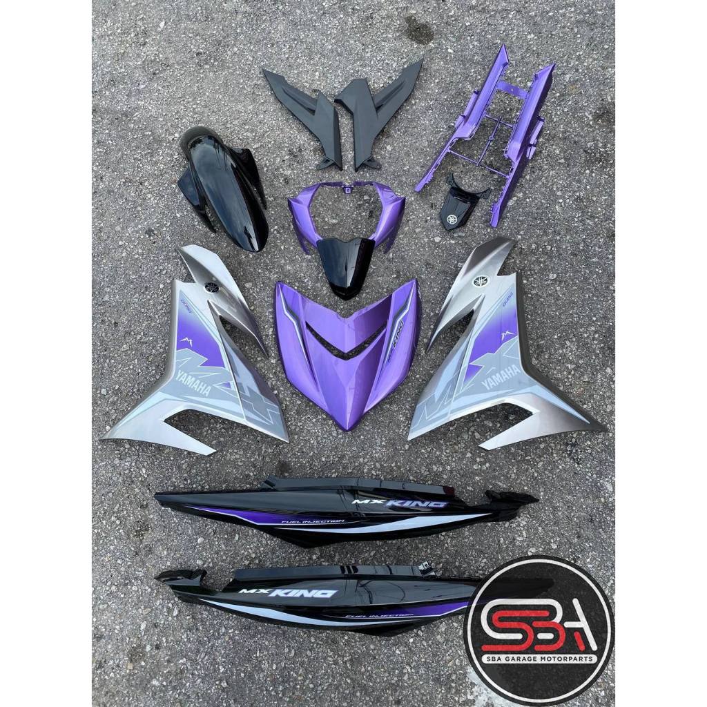 COVERSET Y15ZR V1 V2 BPM1 S3 PURPLE SILVER BLACK MX KING SIAP TANAM PREMIUM EDITION Y15ZR YSUKU ORIGINAL VELOZI