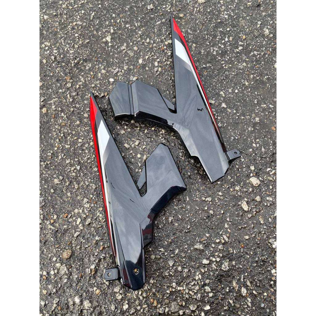 YAMAHA LC LC135 V6 V7 MERAH FULL KILAT STRIPE FIERY RED MORITAKA - COVERSET BODYSET SIAP TAMPAL VELOZI WITH COVER METER