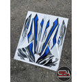 STICKER COVERSET LC 135 V6 V7 YAMAHA METALIC BIRU SILVER BLUE MORITAKA NO 19