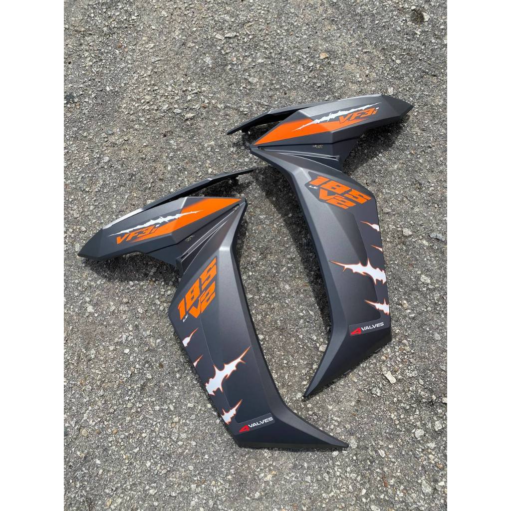 COVERSET BODYSET SYM VF3i 185 LE ORANGE ORIGINAL COLOR VERSION V DOCTOR SIAP TAMPAL