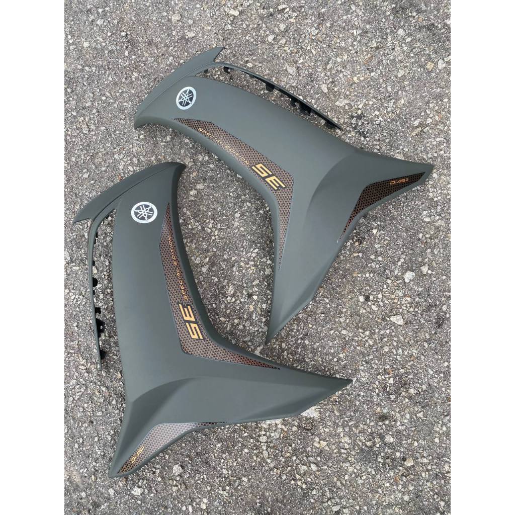 COVERSET BODYSET LC135 LC V8 MDNMA GREY S.E FUEL INJECTION ORIGINAL HLY HONG LEONG YAMAHA / VELOZI / M SEKI SIAP TAMPAL