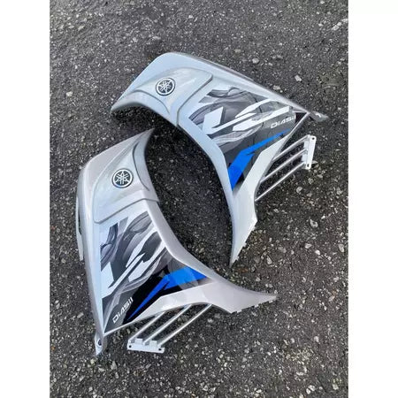 COVERSET YAMAHA ORIGINAL SIAP TAMPAL LC135 LC V7 BIRU SILVER ORIGINAL HONG LEONG 100% HLY / VELOZI TAMPAL KILANG