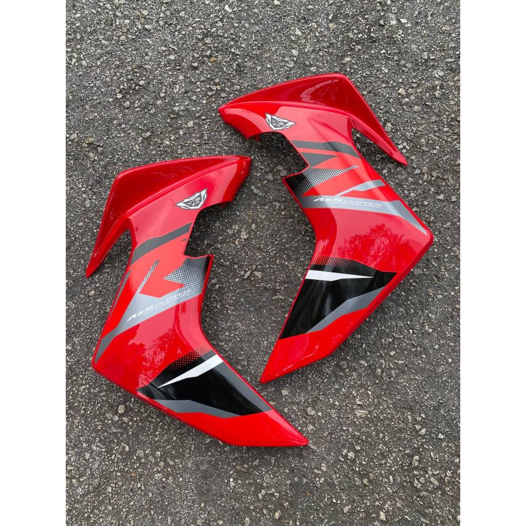 Y16 V1 V2 ABS COVERSET Y16ZR VRC GREY RED 2025 STANDARD DESIGN ORIGINAL VELOZI YAMAHA SIAP TAMPAL READY STOK