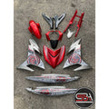 COVERSET BODYSET YAMAHA Y15 Y15ZR V1 V2 P RED MERAH BATIK SILVER DOCTOR 042 / VELOZI SIAP TANAM