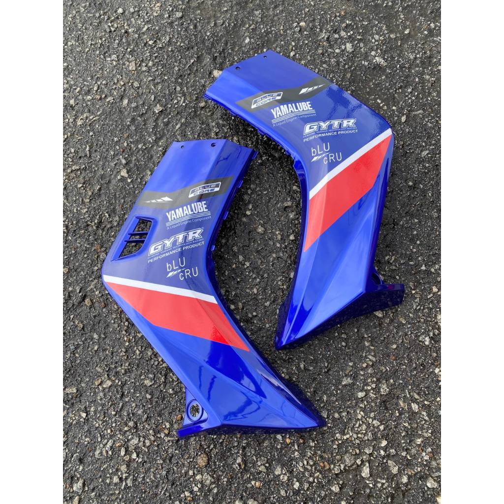 COVERSET BODYSET LC LC135 V1 BLUE CORE BLUE EDITION M MATE STRIPE SIAP TAMPAL ( LIMITED TIME ONLY )