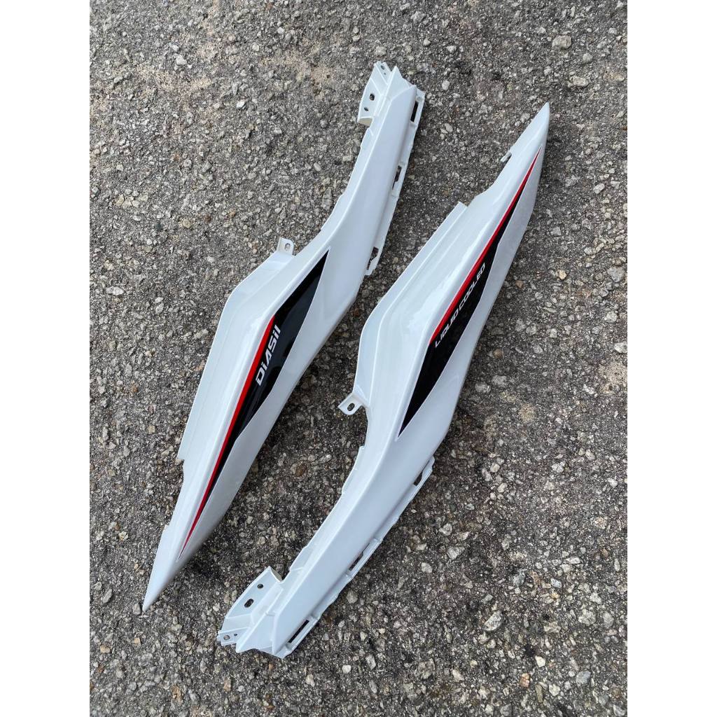 Y16 COVERSET Y16ZR SNIPER CRYSTAL WHITE MATELIC BLACK PUTIH HITAM Y16-SNP-2 ORIGINAL VELOZI YAMAHA SIAP TANAM