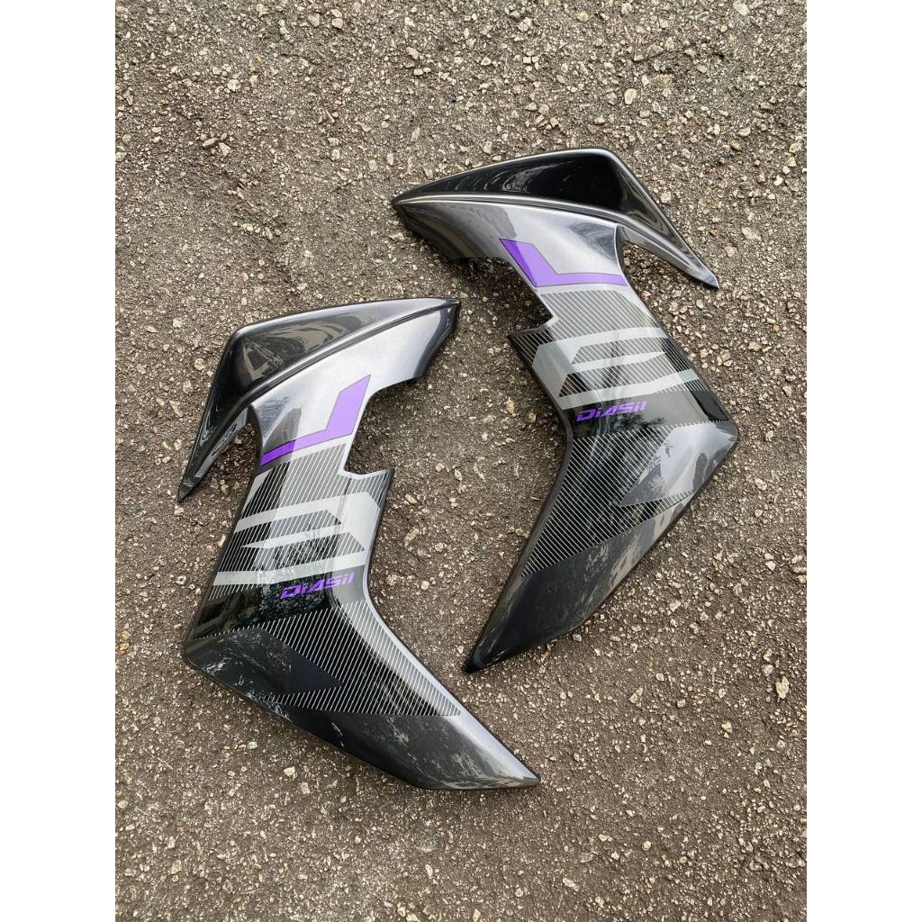 Y16 V1 V2 COVERSET Y16ZR EXCITER RC PURPLE BLACK ABS Y16-ECT-RC-11 ORIGINAL VELOZI YAMAHA SIAP TANAM READY STOK