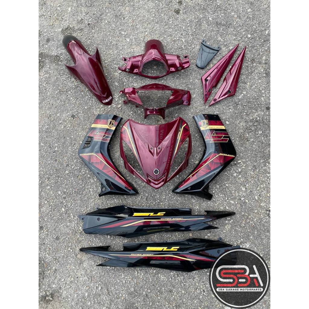 COVERSET BODYSET YAMAHA LC LC135 V1 DPRME RED TITAN LE SE 032 DOCTOR STRIPE TANAM VELOZI EDITION