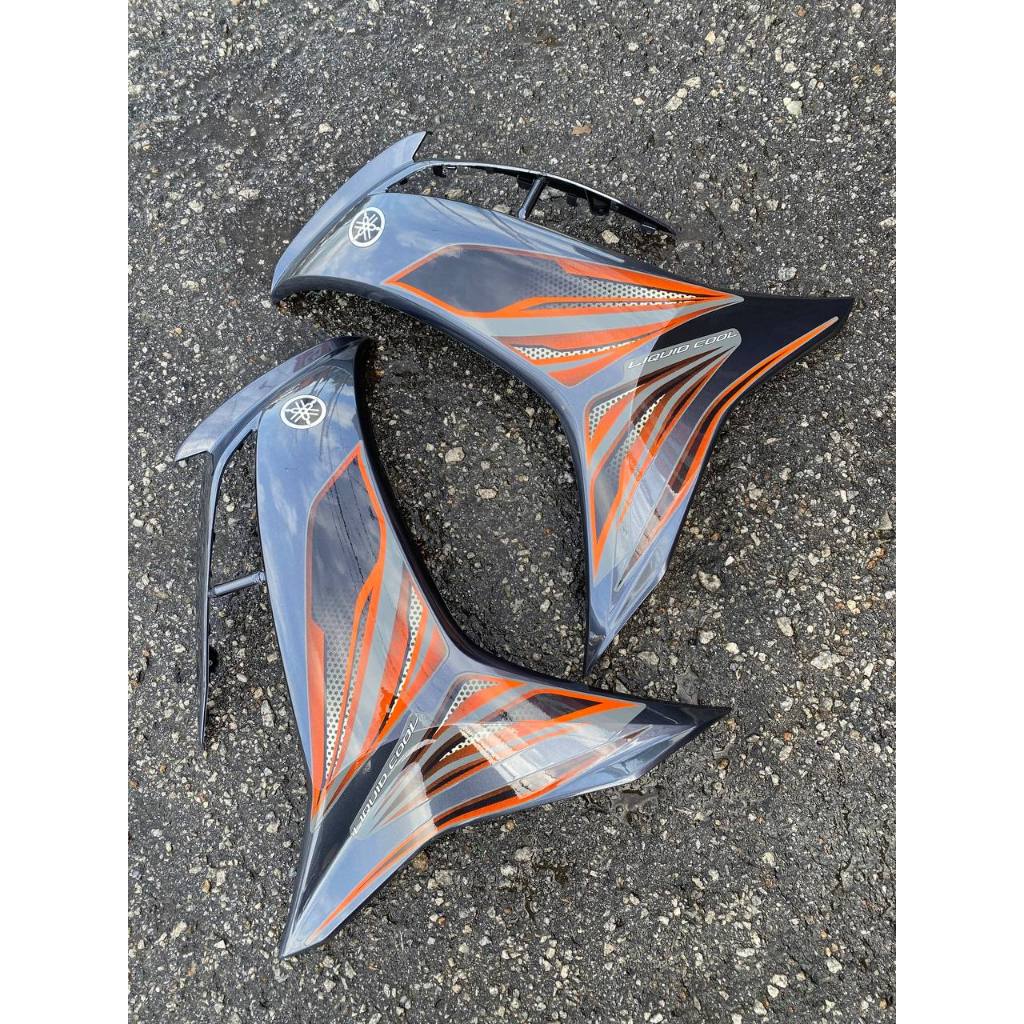 COVERSET BODYSET LC135 LC V8 ORANGE FUEL INJECTION FI YAMAHA SIAP TANAM DOCTOR 026 OEM EDITION