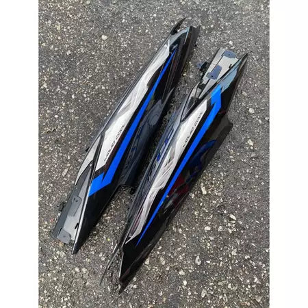 COVERSET YAMAHA ORIGINAL SIAP TAMPAL LC135 LC V7 BIRU SILVER ORIGINAL HONG LEONG 100% HLY / VELOZI TAMPAL KILANG