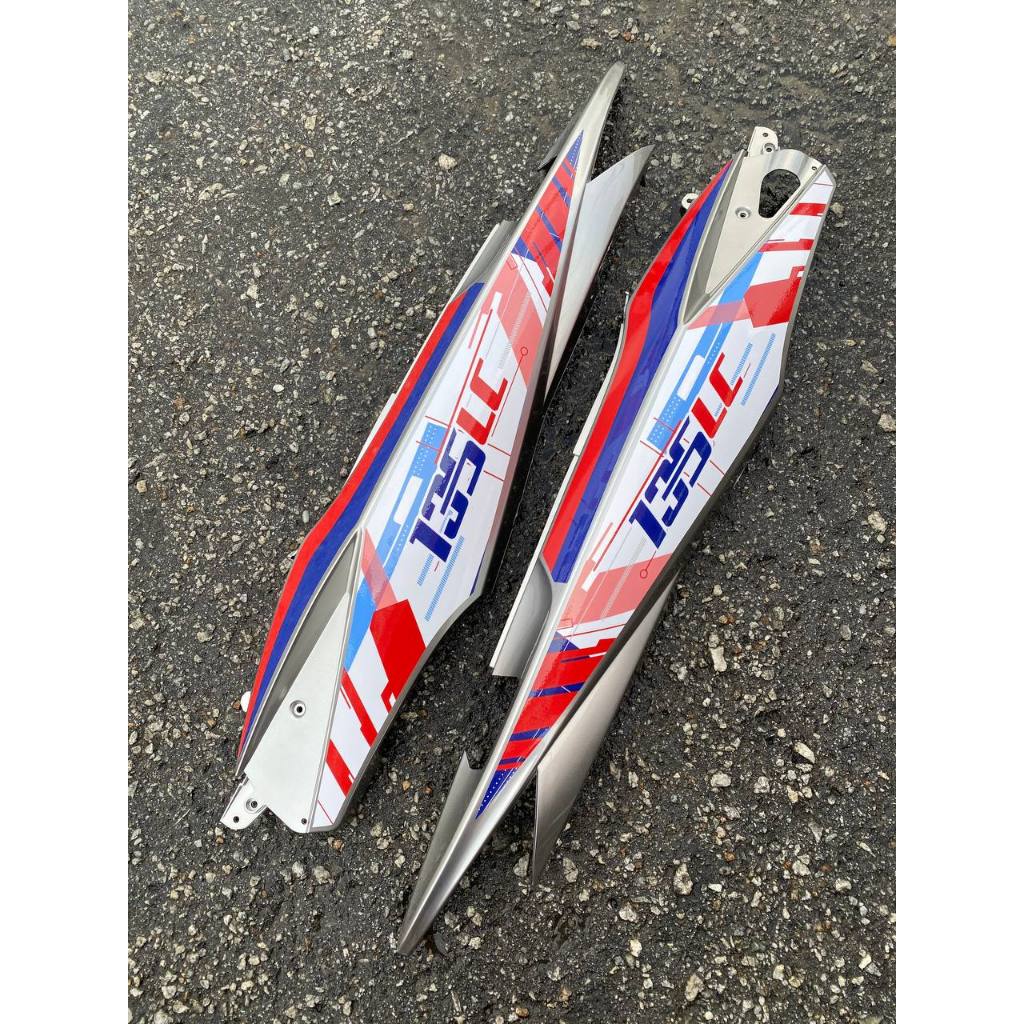 COVERSET BODYSET LC LC135 V1 BLUE CORE RED EDITION M MATE STRIPE SIAP TAMPAL ( LIMITED TIME ONLY )