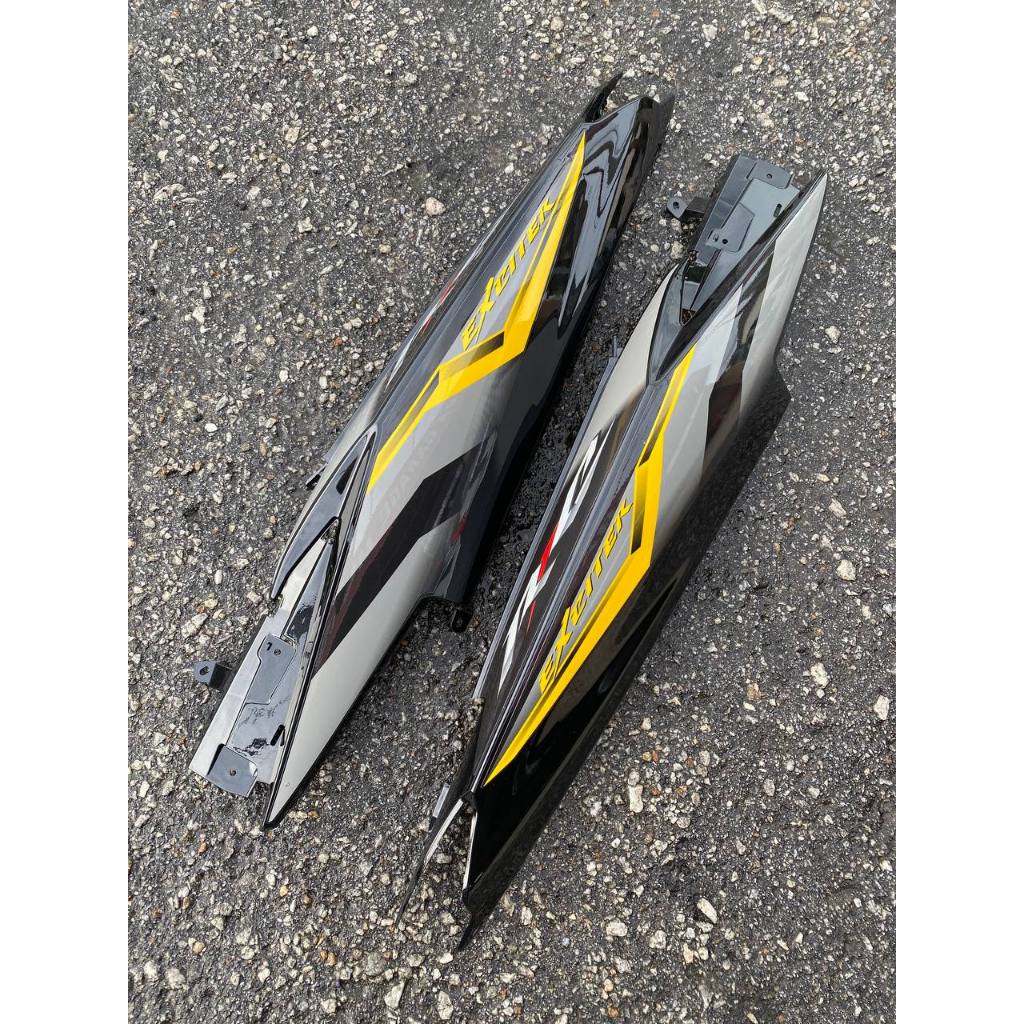 COVERSET BODYSET YAMAHA LC LC135 V6 V7 DR EXCITER RC BLACK HITAM STRIPE TANAM CODE 015 DOCTOR EDITION OEM