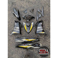 COVERSET BODYSET YAMAHA LC LC135 V6 V7 DR EXCITER RC BLACK HITAM STRIPE TANAM CODE 015 DOCTOR EDITION OEM
