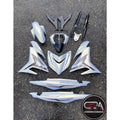 COVERSET BODYSET YAMAHA Y15 Y15ZR V1 V2 WHITE BLACK MX 03 DOCTOR SIAP TANAM