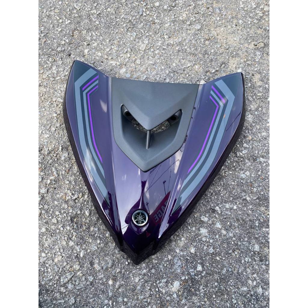 YAMAHA LC LC135 V6 V7 PURPLE GREY MATELIC PATTERN LINE 2022 - COVERSET BODYSET SIAP TANAM VELOZI WITH COVER METER SD16