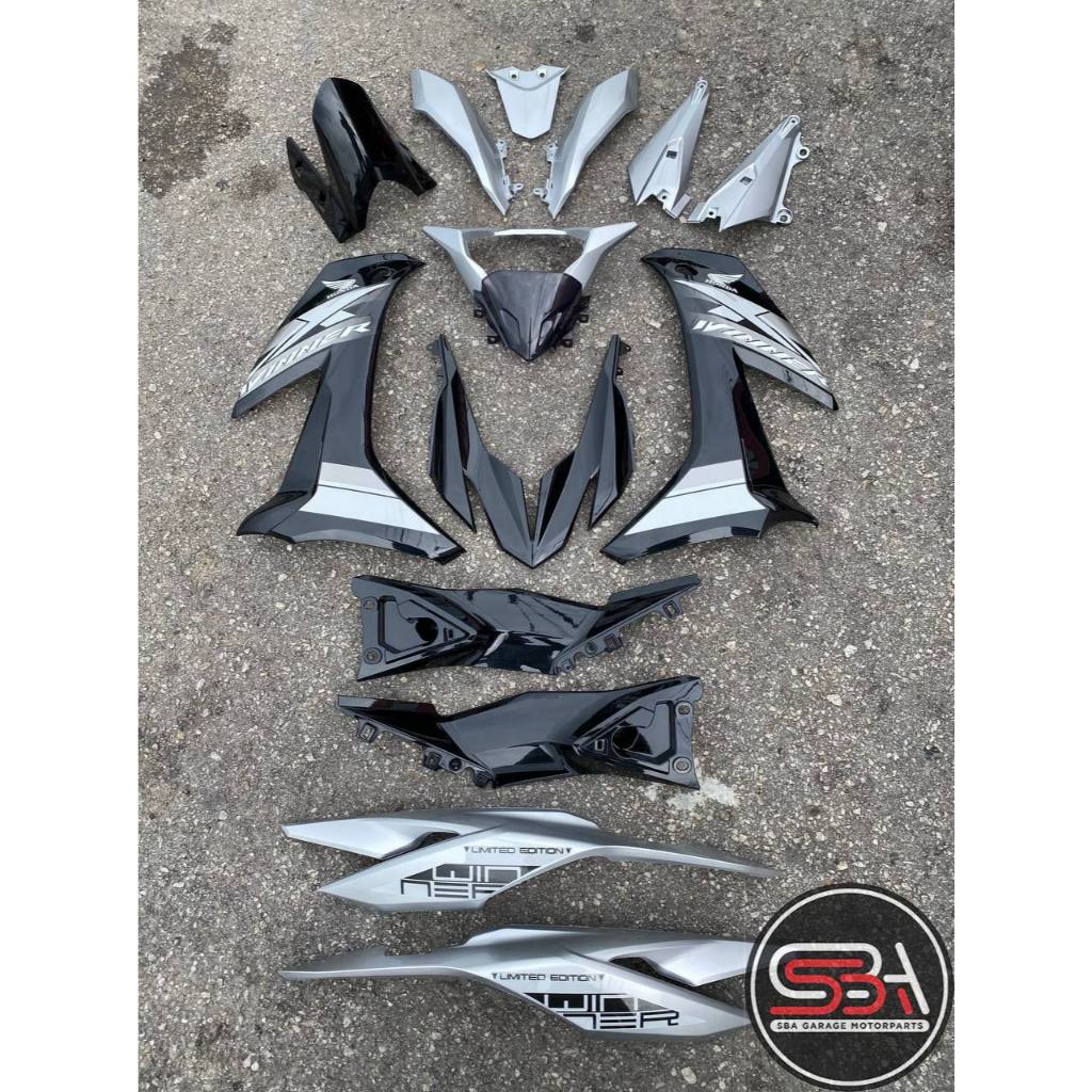 HONDA RSX RS-X 150 RSX150 COVERSET DOCTOR WINNER SILVER BLACK 017 COLOR SIAP TANAM CLEAR FIT DENGAN BODY